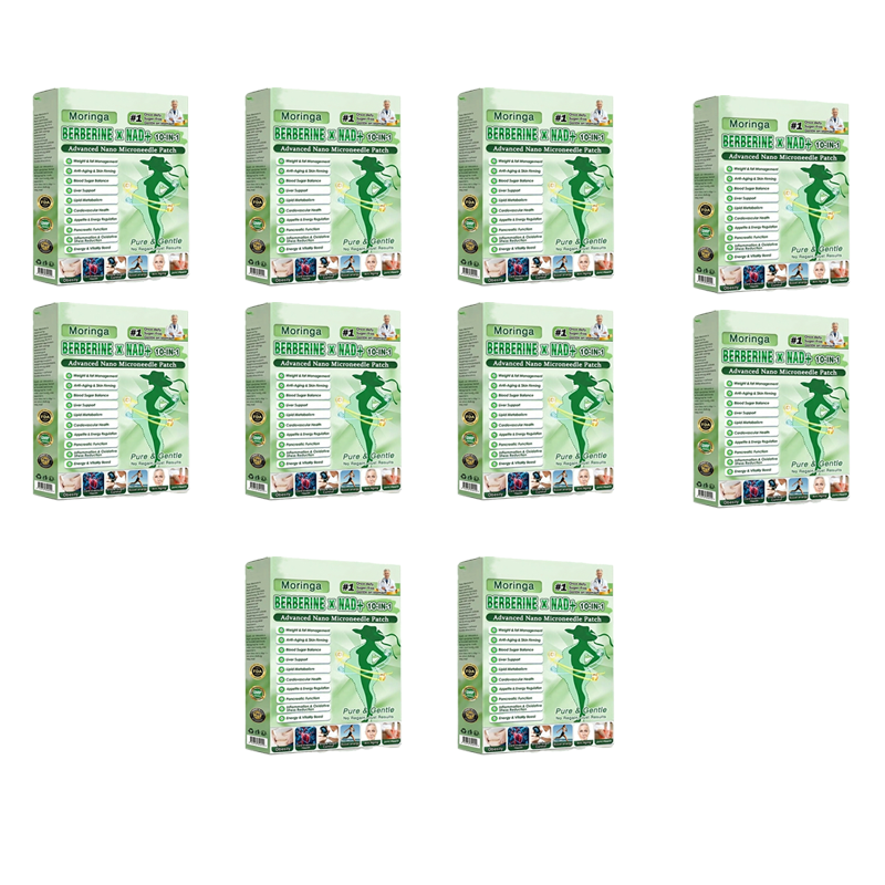 FDA Registered & GMP Certified  | 🧑‍⚕️🩺 Solaroza® Moringa & Berberine 10-IN-1 Advanced NanoMicroneedle Patch |  Backed by Scientific Evidence |10-in-1 Formula | Results in 5 Days