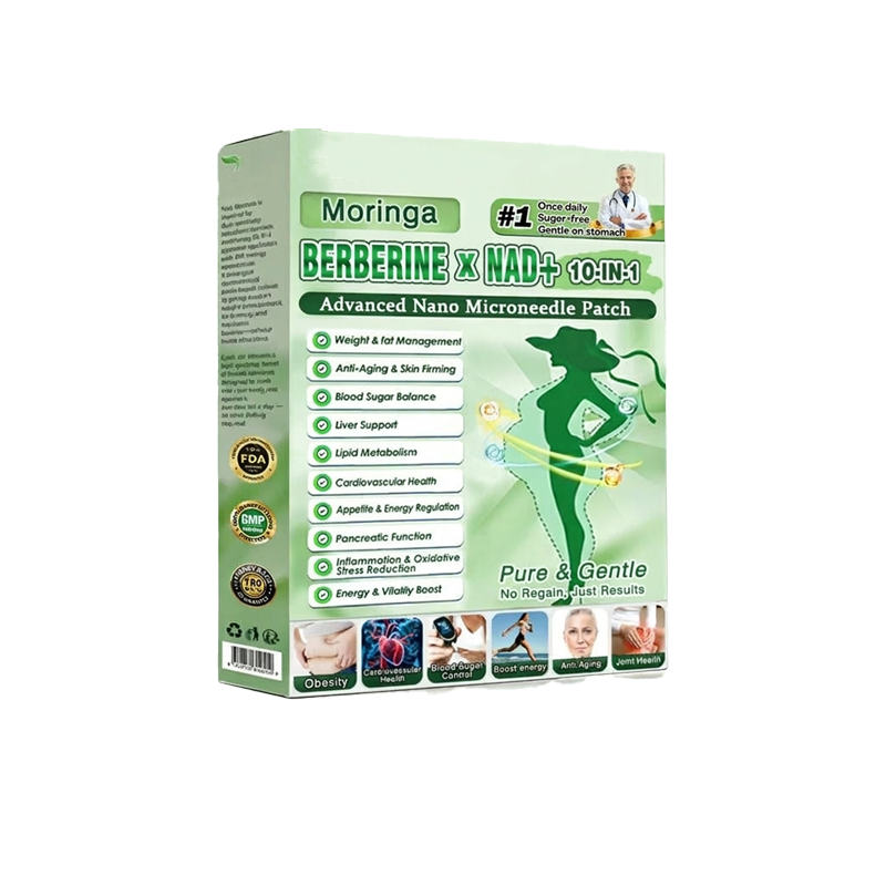 FDA Registered & GMP Certified  | 🧑‍⚕️🩺 Solaroza® Moringa & Berberine 10-IN-1 Advanced NanoMicroneedle Patch |  Backed by Scientific Evidence |10-in-1 Formula | Results in 5 Days