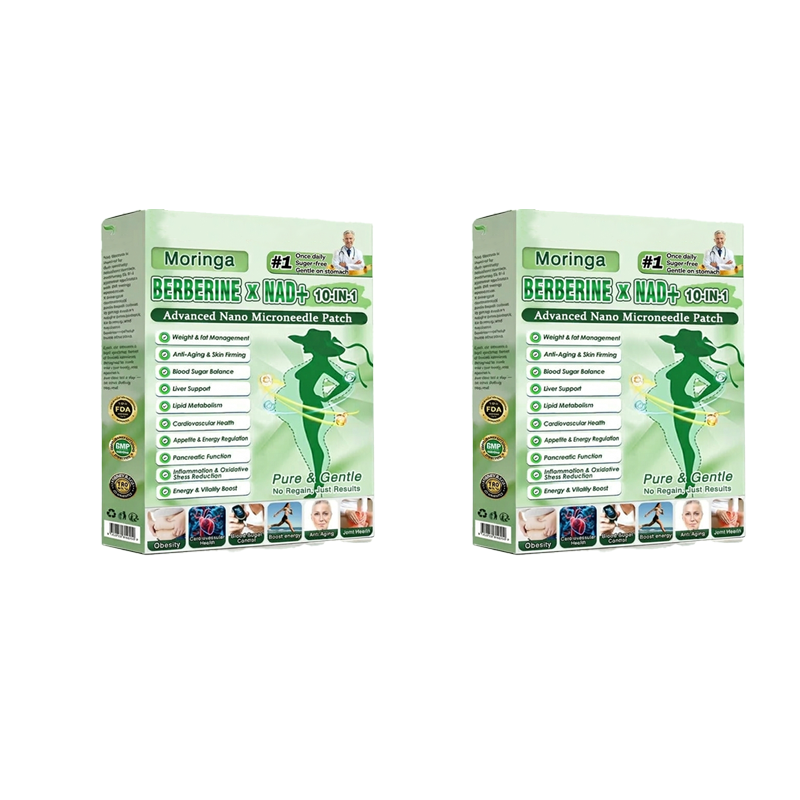 FDA Registered & GMP Certified  | 🧑‍⚕️🩺 Solaroza® Moringa & Berberine 10-IN-1 Advanced NanoMicroneedle Patch |  Backed by Scientific Evidence |10-in-1 Formula | Results in 5 Days