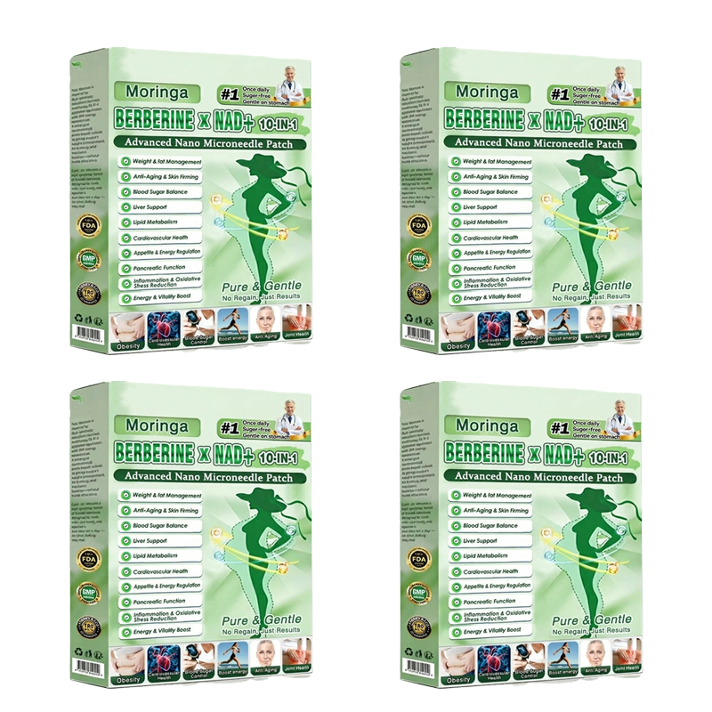 FDA Registered & GMP Certified  | 🧑‍⚕️🩺 Solaroza® Moringa & Berberine 10-IN-1 Advanced NanoMicroneedle Patch |  Backed by Scientific Evidence |10-in-1 Formula | Results in 5 Days