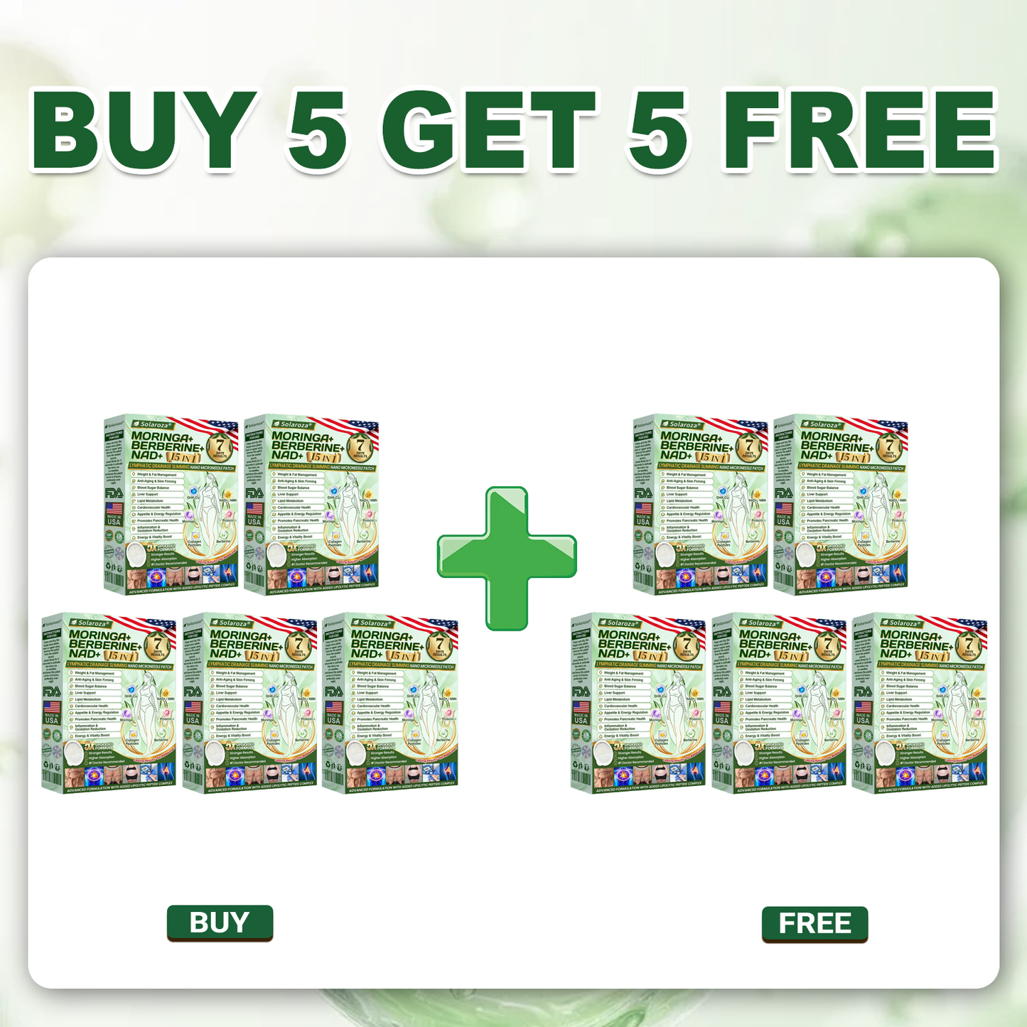 ⚡Official Store | 🍋 Solaroza® Moringa & Berberine 15-IN-1 Advanced Nano Microneedle Patch (Once Daily, visible changes in 7 days) ✅ Obesity, Diabetes, Sleep Apnea, And Joint Issues