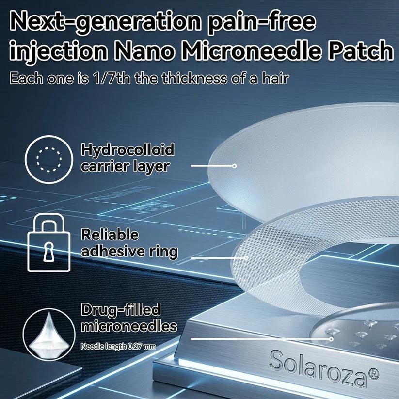 🏆Official Pharmacy Direct | Solaroza® Moringa & Berberine 15-IN-1 Nano Microneedle Patch