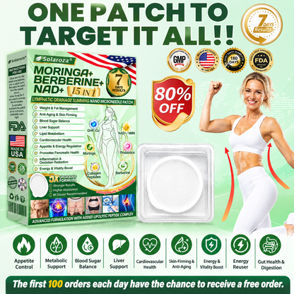 🏆Official Pharmacy Direct | Solaroza® Moringa & Berberine 15-IN-1 Nano Microneedle Patch