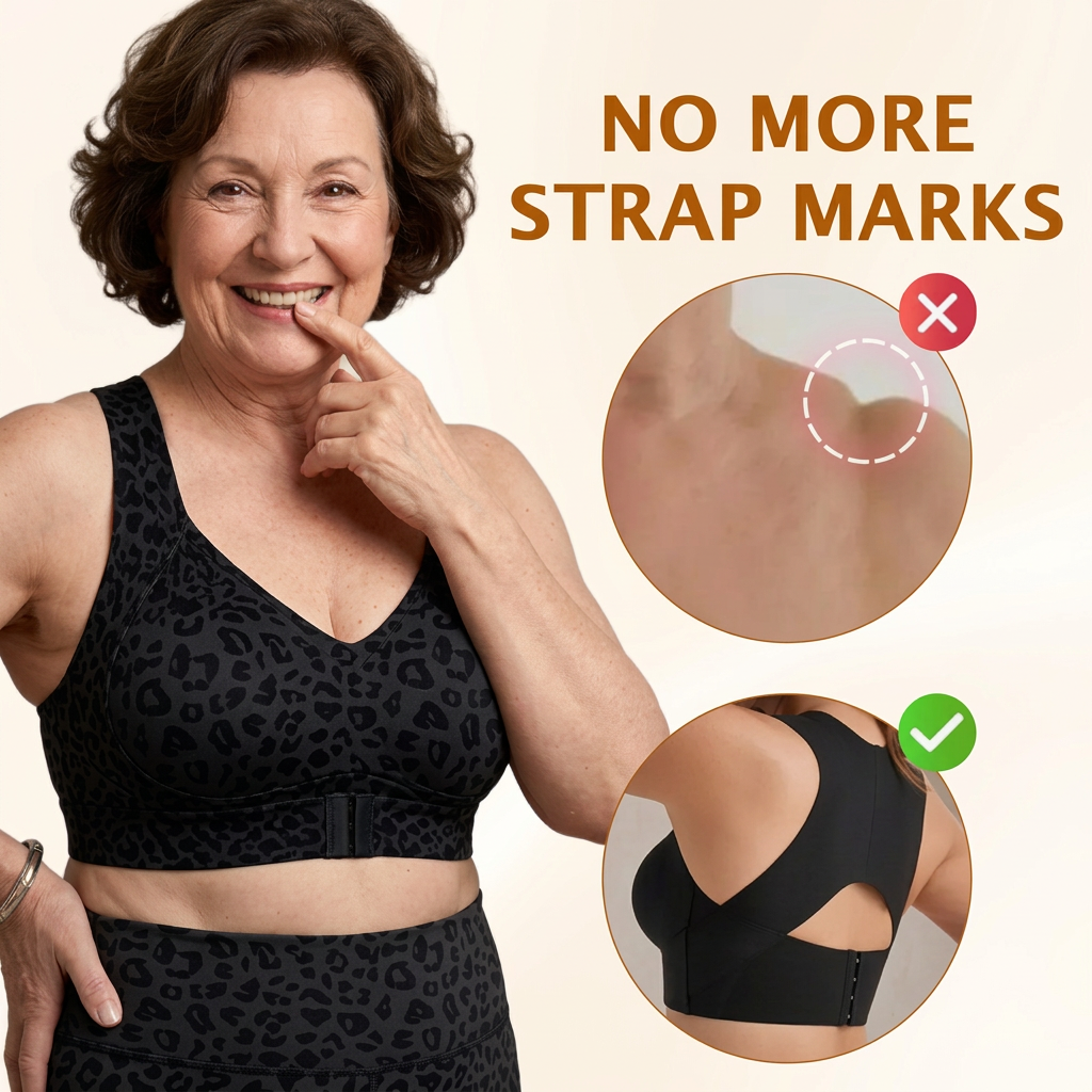SFRCORD® X-Back Posture Support Bra — Aligns Spine, Eases Back Pain, No Digging Straps