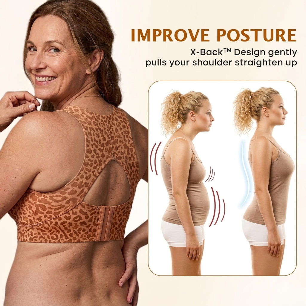 SFRCORD® X-Back Posture Support Bra — Aligns Spine, Eases Back Pain, No Digging Straps
