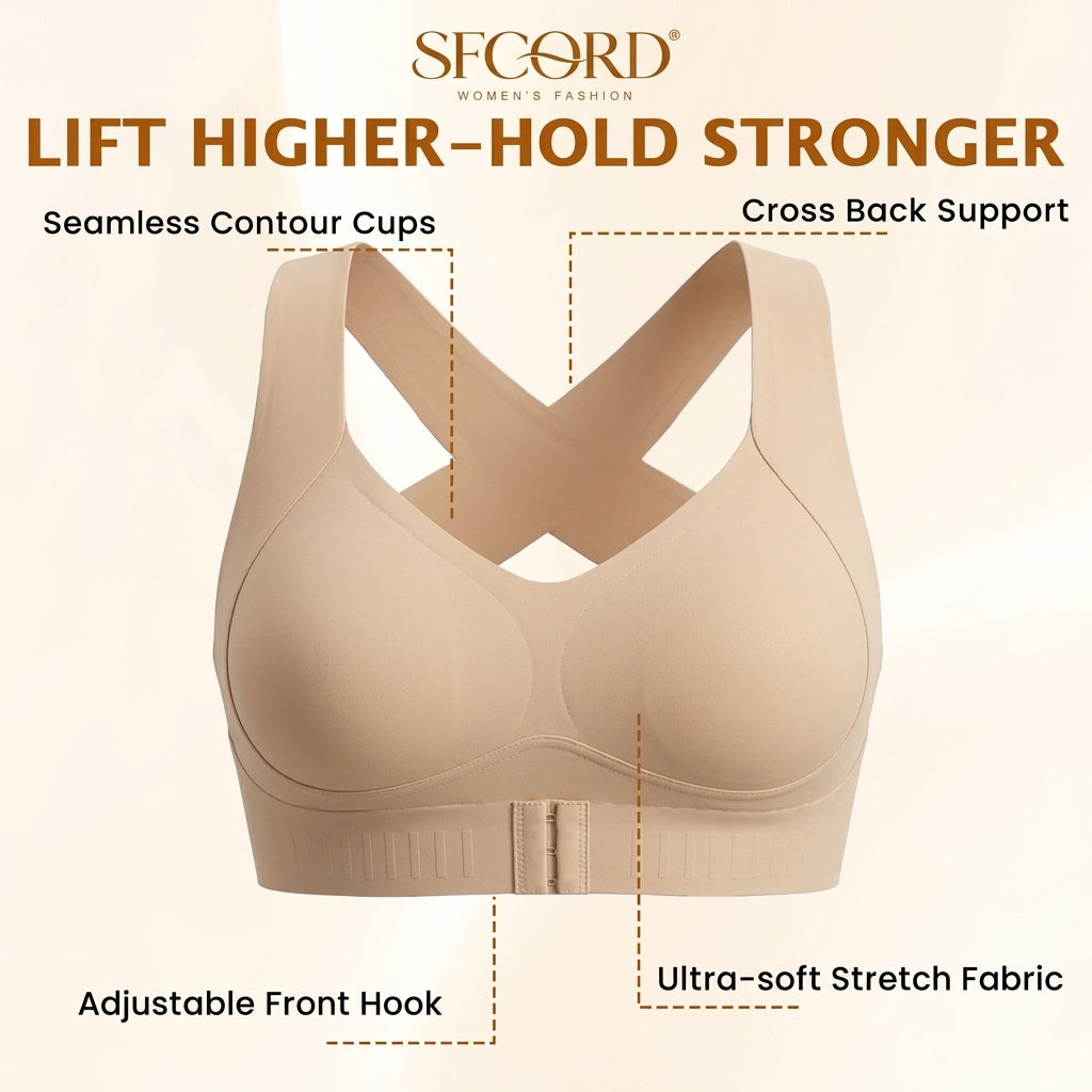 SFRCORD® X-Back Posture Support Bra — Aligns Spine, Eases Back Pain, No Digging Straps